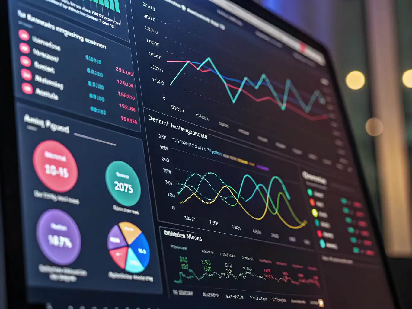 An image of a digital marketing dashboard showing analytics and conversion metrics, symbolizing Lead Generation & Conversion Optimization.